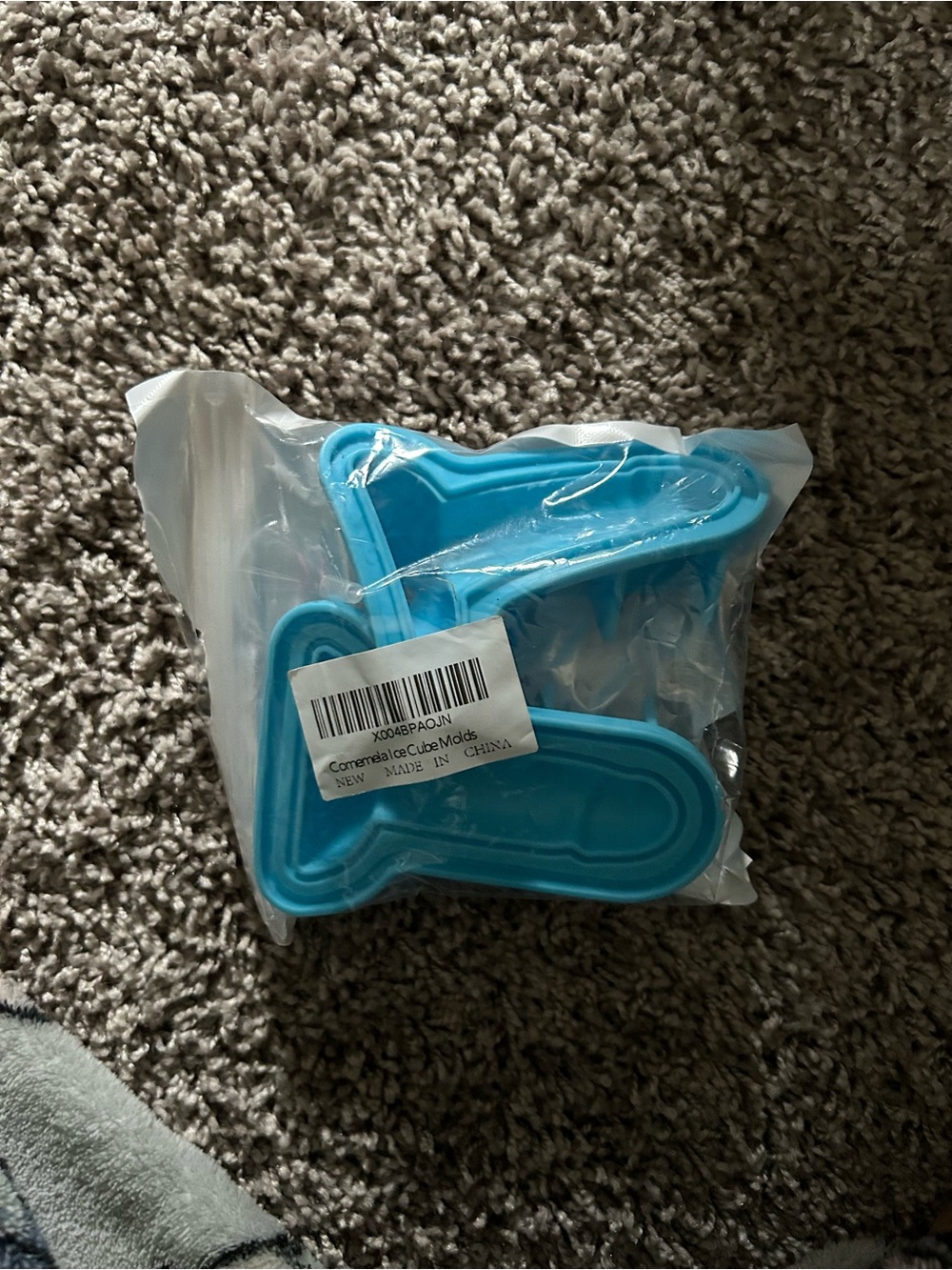 Blue Silicone Ice Cube Molds - Pack
